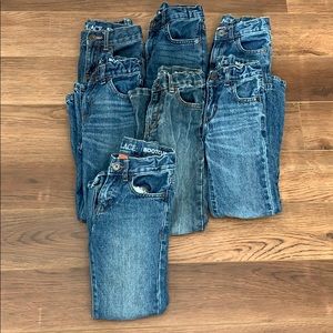 Set of 7 pairs of children’s place boys jeans
